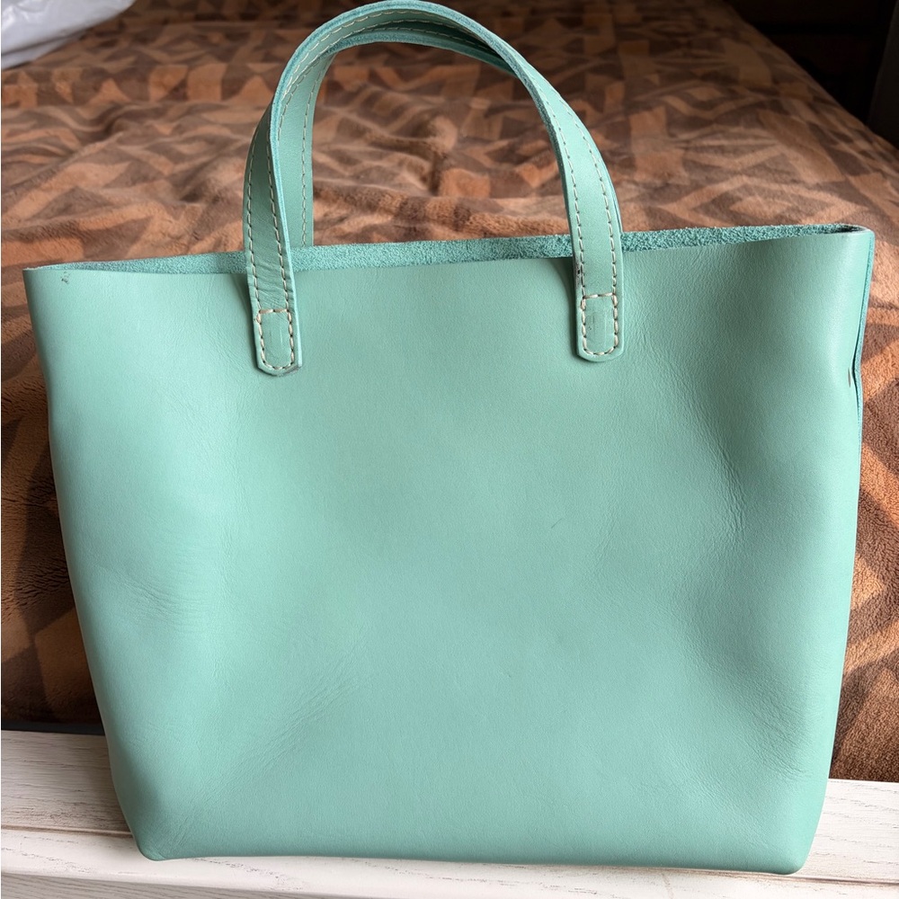 Portland Leather Mint Leather Tote Bag - Picture 2 of 4